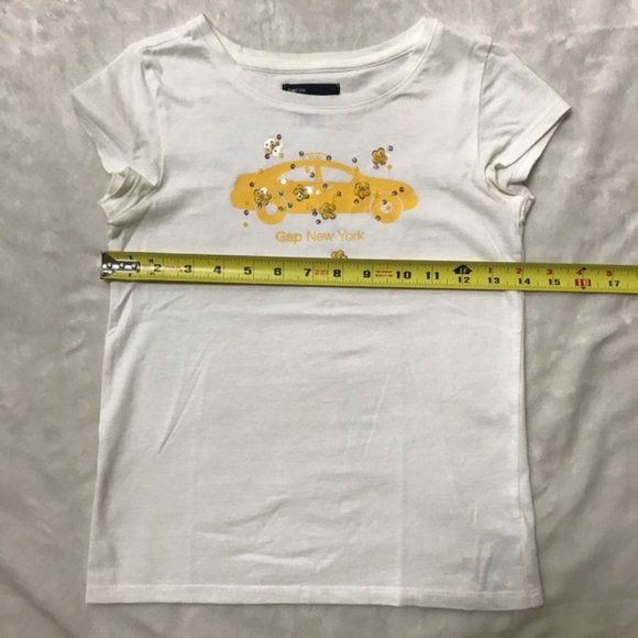 Gap Girl New York Taxi T shirt -size M (8) - Picture 5 of 7